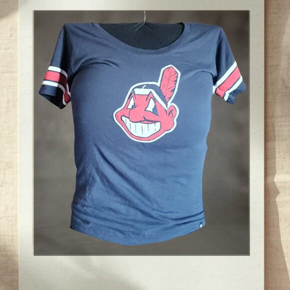 Cleveland Indians ’47 Brand Tee XL Navy | Chief Wahoo - Picture 1 of 8